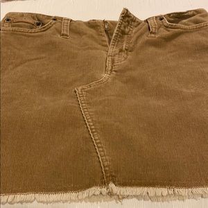 Corduroy Mini Skirt.